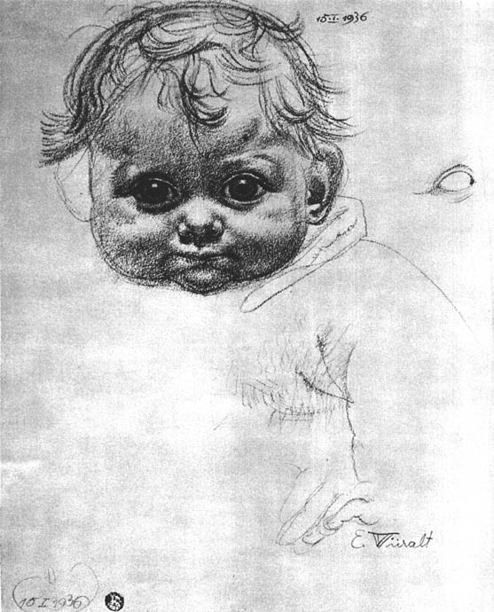 Ed.Wiiralt. Lapse pea.1936.Itaalia pliiats.jpg: Ed.Wiiralt. Lapse pea.1936.Itaalia pliiats