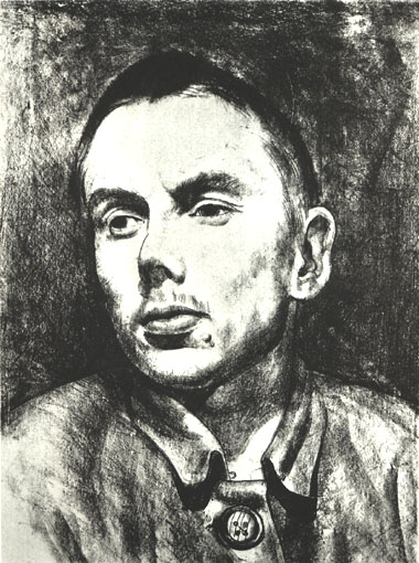 Ed.W.Karl Pärsimägi portree.1925.Lito.jpg: Ed.Wiiralt. Kunstnik Karl Pärsimägi portree.1925.Lito 38,7x28,9.RKM
