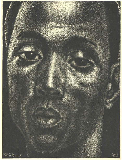Ed.W.Neegri pea.1933.Puugravüür. jpg: Ed.Wiiralt. Neegri pea.1933.Puugravüür.21,5x16.RKM