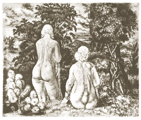 Ed.W.Aktid maastikus.1934.Pehmelakk.jpg: E.Wiiralt. Aktid maastikus.1934.Pehmelakk.