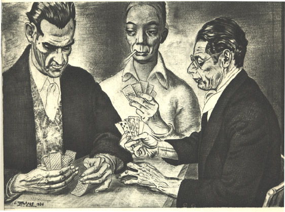 Ed.W.Kaardimängijad.1934.Kuivnõel.jpg: Ed.Wiiralt.Kaardimängijad.1934.Kuivnõel.34,8x49,6.RKM
