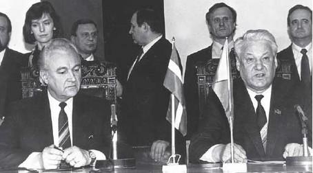 BJ.jpg: Arnold Rüütel ja Boriss Jeltsin