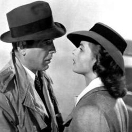 Casablanca.jpg: Kaader filmist «Casablanca». Pildil Humphrey Bogart ja Ingrid Bergman. Foto: imdb.com 