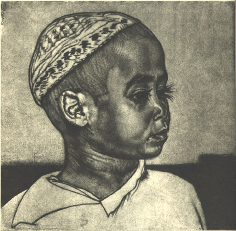 Ed.W.Noor araablane.1940.Metsotinto.jpg: Ed.Wiiralt. Noor araablane.1940.Metsotinto.23,6x24,3.RKM