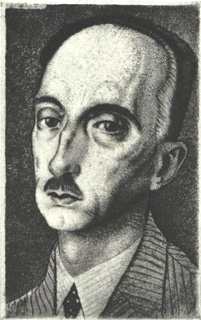Ed.W.Francois Mauriaci portree.1928.Ofort.jpg: Francois Mauriaci portree.Illustratsioon F.Mauriaci teosele "Lisa Bossuet´ traktaadile himurusest".1928.Ofort.11,5x7,3.RKM 