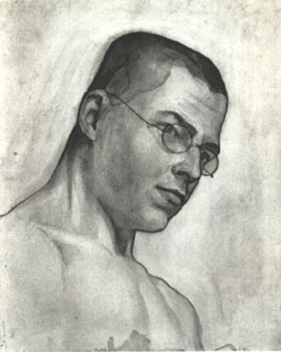 Ed.Wiiralt.Autoportree.1918.jpg: Ed.Wiiralt.Autoportree.1918.Akvarell.40,5x33,2.RKM