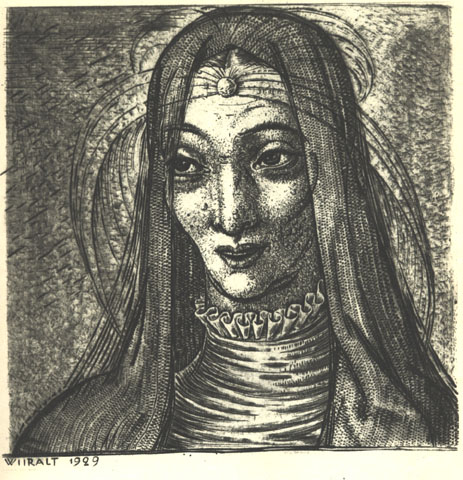 Ed.W.Madonna.1929.Värvil.lin.sügavtrükk..jpg: Ed.Wiiralt.Madonna.1929.Värviline linoolsügavtrükk.