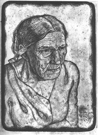 Vana naine. Joonistus.1918.jpg: Ed. Wiiralt.Vana naine.Joonistus.1918