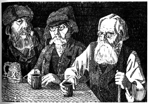 Ed.Wiiralt.Talumehed õllelauas.1918.jpg: Ed.Wiiralt.Talumehed õllelauas.Joonistus.1918